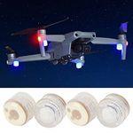 UAV LED Lights, Night Flight Lights UAV LED Lights 4 Pieces Fit for DJI Aerospace Mini Aerospace AIR2 / PRO (with Magnet and Built-in Battery) Modeling Accessories