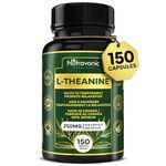 New! Nutravonic L-Theanine Capsules, High Potency 250 mg per Capsule (150 Caps). Promotes Relaxation, Mental Calmness and Stress Support for Men & Women. Vegan Source. L Theanine 250mg. Non-GMO, 150 Capsule, 5 Month Supply and Made in Canada.