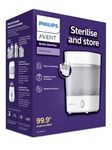 Philips Avent 3-in-1 Baby Bottle Sterilizer | No.1 Brand Recommended by Moms Worldwide | Kills 99.9%* Germs in 10 mins Cycle with Natural Steam Sterilization I Stays Sterile Upto 24hrs* | SCF291/00