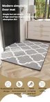 Sotwend Indoor Door Mats Door Rug Front Door Mat Non-Slip Absorbent Resist Dirt Door Mat Indoor Mud Catcher Dog Door Mat，Black and White Check Indoor Floor Mat for Laundry,Kitchen,Entrance,Dressing