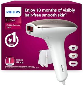 Philips Lumea 7000 Series, IPL Hair Removal Device, Laser Hair Removal Alternative, with Satin Compact Pen Trimmer, 3 Attachments for Body, Face and Bikini, Model BRI923/00