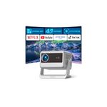 【Officially-Licensed APP & Auto Focus & Keystone】Mini Smart 4K Projector, VOPLLS 1000 ANSI Full HD 1080P WiFi 6 Bluetooth Portable Projector, Movie Projectors for Bedroom/Outdoor/Phone