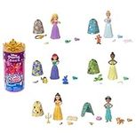 Mattel Disney Princess Toys, Royal Color Reveal Doll with 6 Unboxing Surprises, Friend Series with Character Figure, Inspired by Disney Movies, HMB69