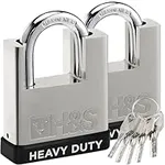 H&S High Security 2 Padlocks with 5