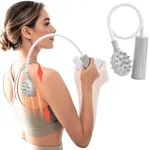 U Scratch Back Scratcher, No Arm Lifting Effortless U Shaped Lazy Man Backscratcher, Back Scratcher for Man Women, Bendable Extendable Scratcher for Adults, Itch Reliever, Gifts for Men Women, (Grey)