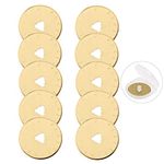 AUTOTOOLHOME Titanium Rotary Cutter Blades 28mm 10 Pack Fits OLFA,DAFA,Truecut Replacement Quilting Scrapbooking Sewing Arts Crafts Farbric Paper Cutting Tool (28mm)