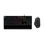 Logitech G G502 HERO Wired Gaming Mouse and G213 RGB Gaming Keyboard - mice with programmable buttons and adjustable weights - customisable backlit keyboard with tactile keys - PC/Laptops, Black