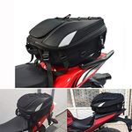 Motorbike Saddle Bag,Dual Use Seat Bag Tail Bag Motorcycle Backpack,Waterproof Luggage Bags Motorbike Helmet Bag Storage Bags Universal