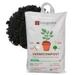 Cocogarden Organic Vermicompost for Plants 5kg - Manure Fertilizer Powder for Home Garden, Vermi Compost for Plants, Nutrient-Rich Compost, Improves Plant Health and Soil Quality