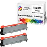 Cartridge Planet 2-Pack Compatible Toner Cartridge for Brother TN-2350 TN2350 (2,600 Pages) for Brother HLL2300D HLL2305W HLL2340DW HLL2365DW HLL2380DW MFCL2700DW MFCL2703DW MFCL2720DW MFCL2740DW