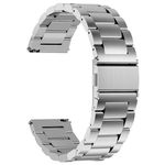 Fullmosa 24mm Quick Release Watch Straps,Stainless Steel Watch Straps for Tissot chronograph/Casio GMa-s2100/Guess Multifunction Watch - Silver