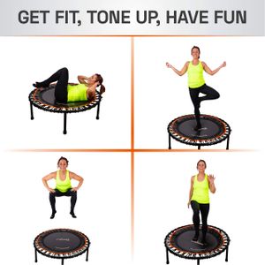 FIT BOUNCE PRO II Mini Trampoline – Low Impact Fitness Rebounder