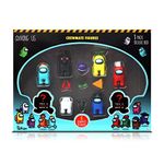 Among Us Crewmate Figures 8 Pack Deluxe Box, Official Merchandise Perfect Collectable Figure Gift Game Fan (Blue) / Assortment/package May vary