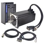 STEPPERONLINE Closed Loop Stepper Motor 1 Axis CNC KIT 12.0 Nm/1699.34oz.in Nema 34 Motor & 4.1-8.2A 24-80VDC Closed Loop Stepper Driver CL86T V4.1