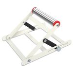 TXPZOH Adjustable Cutting Machine Support Frame Table Saw Stand with Roller Height Adjustable 55-135mm Metal Cutting Machine Work Support Stand Foldable Metal Cutting Machine Attachment