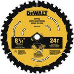 DEWALT Circular Saw Blade, 8 1/4 In