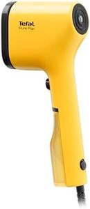 Tefal, Pure Pop Handheld Garment Steamer Sunshine Yellow, 1300W of Power 20g/min, DT2026, Garment Care, Reversible Lint Pad, Travel Bag Included, Fast Heat Up