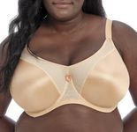 Goddess Womens Yvette Seamless Banded Full Coverage Underwired Bra, Sand, 42J