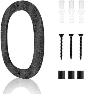 10 Inch Address Numbers for House | Large Floating Black House Numbers | Outside Modern Rust-proof Big House Numbers/Door Garage Gate |911 Visibility Signage (0)