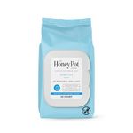 The Honey Pot Sensitive Intimate Wipes, Blue, 30 Count