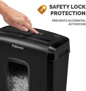 Fellowes Powershred 6M Shredder – 6-Sheet Cross-Cut Paper Shredder