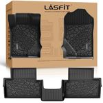 LASFIT Floor Mats for Ford Bronco 2-Door 2021-2024, Dual Anti-Slip & Heavy Duty Custom Fit All Weather Car Mats, TPE Odorless for Bronco Car Accessories, 1st & 2nd Row, Black (Not for Bronco Sport)