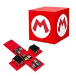 Game Card Storage Box for Switch Game Card,Video Game Card Holder with 41 Game Card Slots,Fun Gift for Kids (M Red)