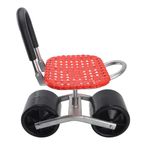 Garden Stool on Wheels, Rolling Work Seat with 2 Wheels 360° Swivel Wheeled Garden Chair Labor Saving Tool for Bad Knees Outdoor Planting, Lawn Care, Field Maintenance for Gardeners, Seniors