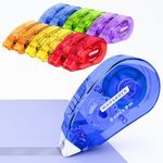 Marsrock Double-Sided Tape Roller for Scrapbooking 12-Pack（0.31IN x 30FT） Adhesive Tape Glue Runner, Scrapbook Supplies and Craft Supplies for Scrapbooking, Gift Wrapping and Photo Tape