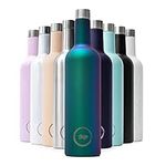 Sup Insulated Wine Bottle Cooler Stainless Steel Wine Cooler for Wine Bottles Keeps Rosé 24 Hours Cold or Mulled Wine 12 Hours Hot 750ml 75cl Wine Flask Galaxy