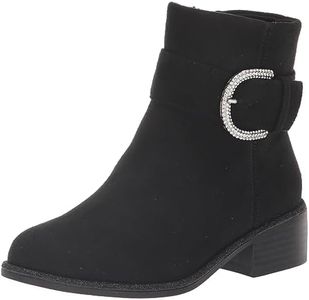 Steve Madden Girls Shoes Unisex-Child Buckled Ankle Boot, Black, 1 Little Kid