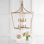 Safavieh PND4092C Vallor Gold 8-Light (LED Bulbs Included) Pendant