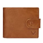 PELLE TORO All-in-One Handmade Mens Wallet, RFID Blocking Wallet with Coin Pocket, Fine Leather Card Wallet for Men with 8 Slots and Zip Section, in Wooden Mens Gift Box, Tan Wallet