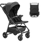 UBRAVOO Baby Stroller for Toddlers with Reclining Seat,Ultra Compact Stroller with Large Storage Basket, Canopy, Parent Handle, Lightweight Push Chair for Travel Buggy and More