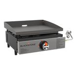 Blackstone 2142 Original 17” Tabletop Griddle with Low-Maintenance Stainless Steel Front Plate, Powder Coated Steel, Black
