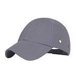 DASNTERED Baseball Bump Cap, Protective Baseball Bump Cap with Adjustable Buckle, Lightweight Polyester and ABS Baseball Hard Hat Breathable (Grey,size:Ordinary)