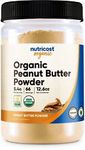 Nutricost Organic Peanut Butter Powder (12.5oz) - No Sugar Added, Non-GMO