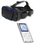 Drumstone Combo C987 New Virtual Reality Headset, Movies Games, 3D Glasses Wireless Video, Movie Gaming for All Smartphones & MP4 Music Player with Lossless Music, Slim 1.8 Inch LCD Screen