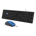 EVM Wired Keyboard and Mouse Combo - Ergonomic Design, Plug & Play, 1-Year Warranty (EVM-WDKM-513)