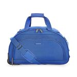 Aristocrat Solid Pattern Dart Duffle Wheel (H) 62 Blue (Blue, Medium)