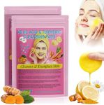 Kojic Acid and Turmeric Cleansing Pads: Turmeric Exfoliating Pads for Face Dark Spots - Facial Sponges for Cleansing 80Pcs (Pink)