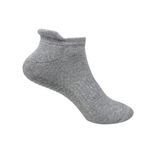 Mint & Oak Grip Socks for Men & Women, Ankle Cotton Anti Slip Socks Ideal for Yoga, Pilates, Elderly Care/Senior Citizen, Walking, Home. (Light Grey), Casual