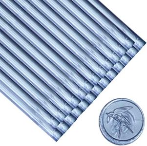 ONWINPOR 30pcs Glue Gun Gray Blue Wax Seal Sticks for Wedding Invitations, Envelope Letter Sealing