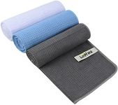 KinHwa Microfiber Gym Towels Sports Fitness Workout Sweat Towel Quick Dry Soft and Absorbent for Yoga, Pool 16"x30" 3 Pack Multi-Colored
