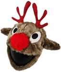 FunnyRiders Fabric Cover for Motorcycle Helmet Reindeer,Funny Christmas Helmet Cover,Great Eye-Catcher,Accessories for Motorcycle Helmets,Against Dust & Scratches,Handmade in Poland,One Size