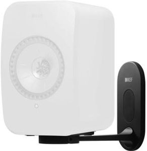 KEF B1 Wall Bracket for LSX and LSX II Active Bookshelf Speakers (Pair), Black