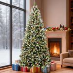 8Ft Pre-Lit Artificial Christmas Tr