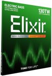 Elixir® Strings Nickel Plated Steel with NANOWEB® Coating, Custom Bass 5th String Single, Light B, Extra Long Scale TaperWound (.130tw)