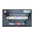 Smart Pixel 75 Inch All in One Interactive Smart Board 3840X2160 Pixel 4K UHD Display and Dual Operating System Latest Android and Windows Version WritePro for Office, School