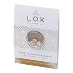 Lox Women's Secure Earring Backs - For All Types of Earrings or Earrings - Easy to Adjust, Hypoallergenic, Safe and Easy to Use Earring Backs - 2 Pairs - Gold